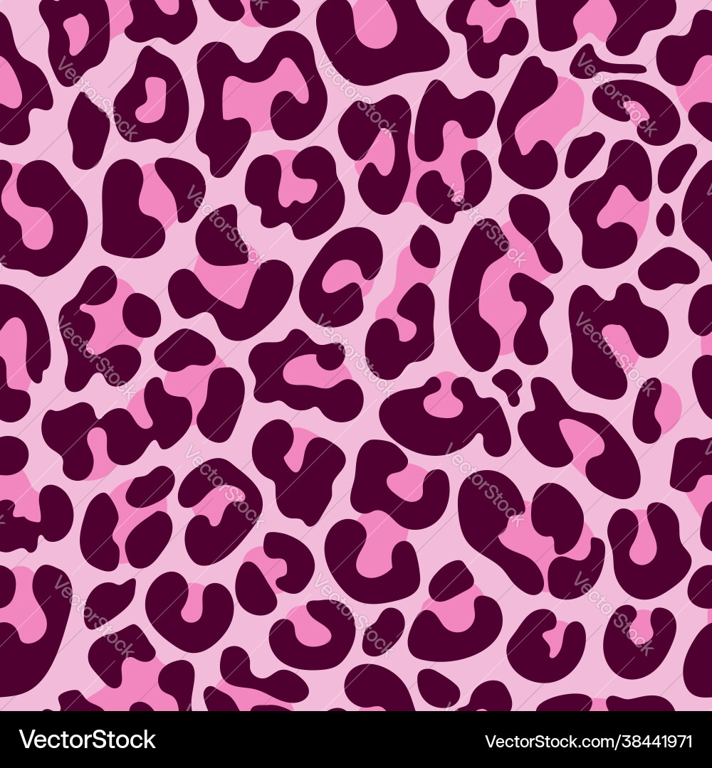 Leopard pattern design - funny drawing seamless p Leopard pattern design - funny drawing seamless p vector image