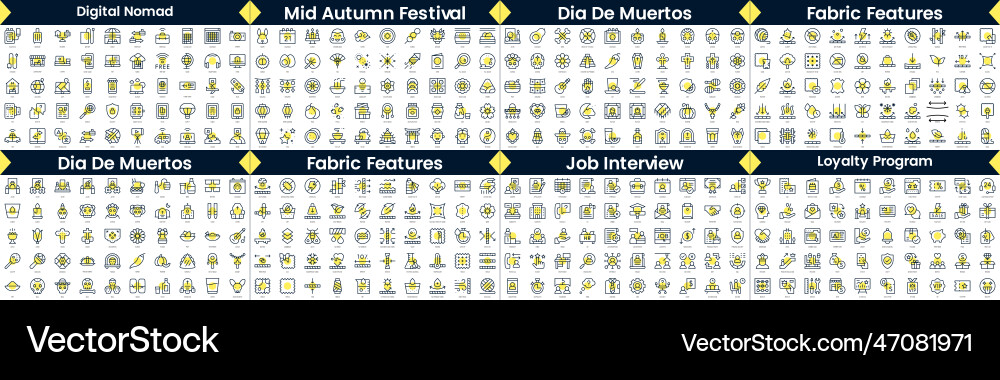 Linear style icons pack in this bundle include Linear style icons pack in this bundle include vector image