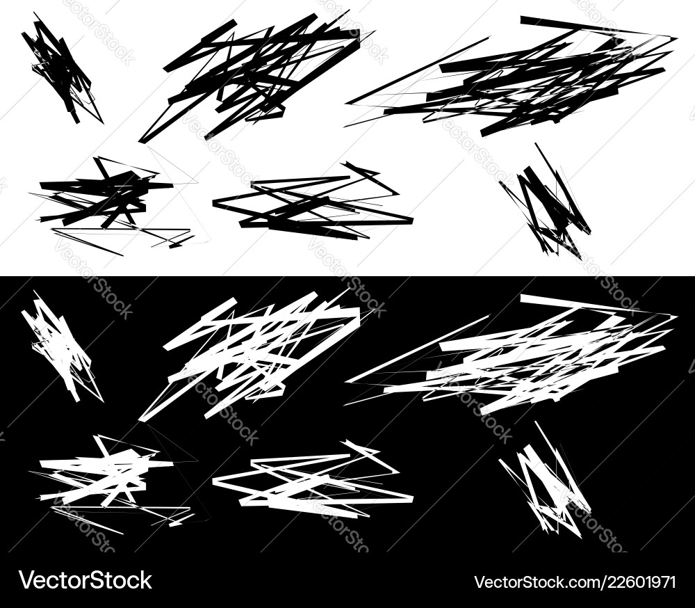 Random element set - of graphic objects Random element set - of graphic objects vector image