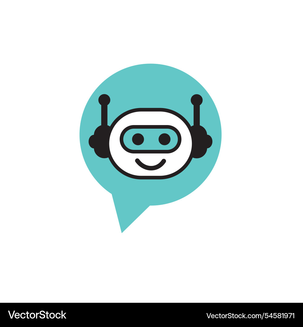 Robot icon bot sign design chatbot symbol Robot icon bot sign design chatbot symbol vector image