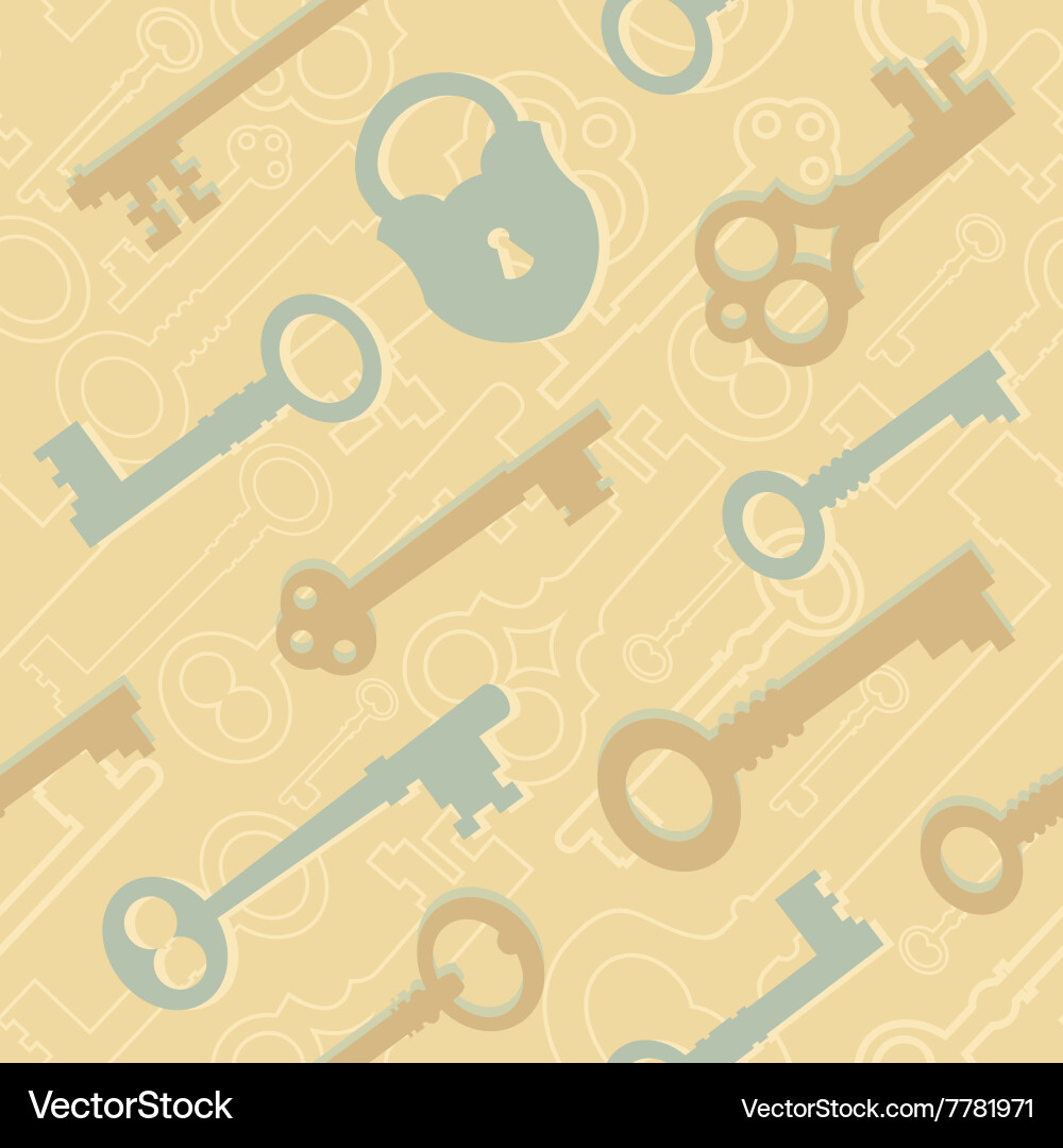 Seamless key pattern Vector Image