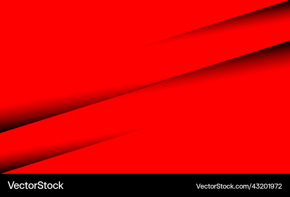 Abstract black shadow slash on red speed design Abstract black shadow slash on red speed design vector image