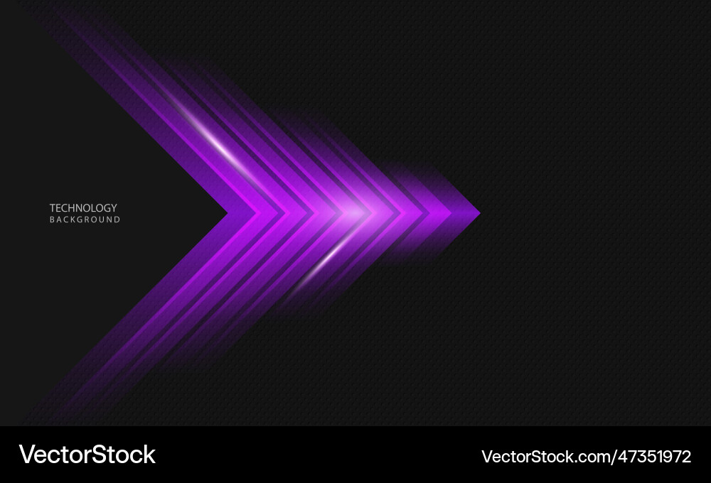 Abstract technology background with arrows Vector Image