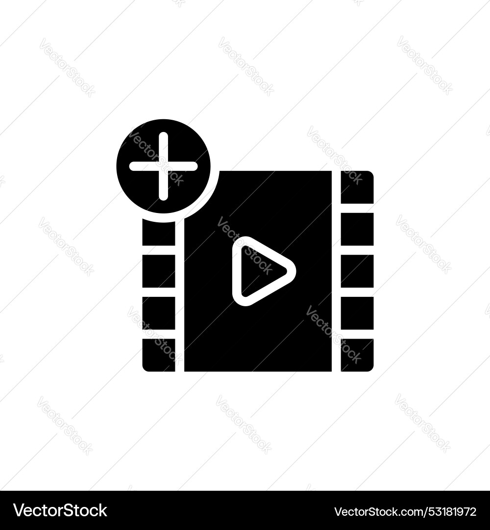 Add video icon set clip button upload new Add video icon set clip button upload new vector image