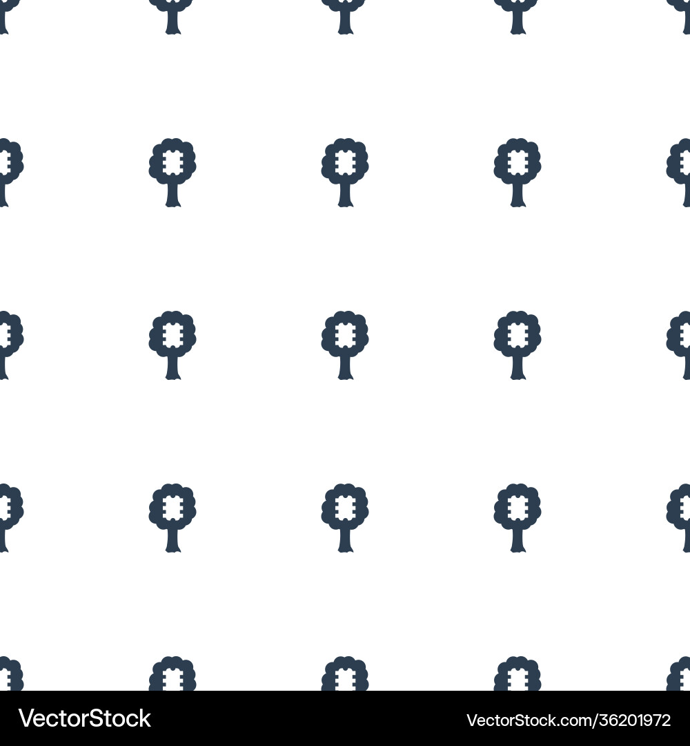 Cpu in tree icon pattern seamless white background vector image