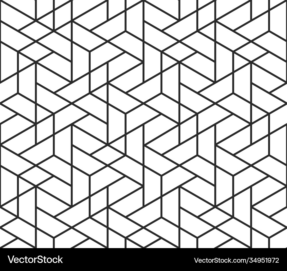 Geometric abstract seamless pattern cube lines Geometric abstract seamless pattern cube lines vector image