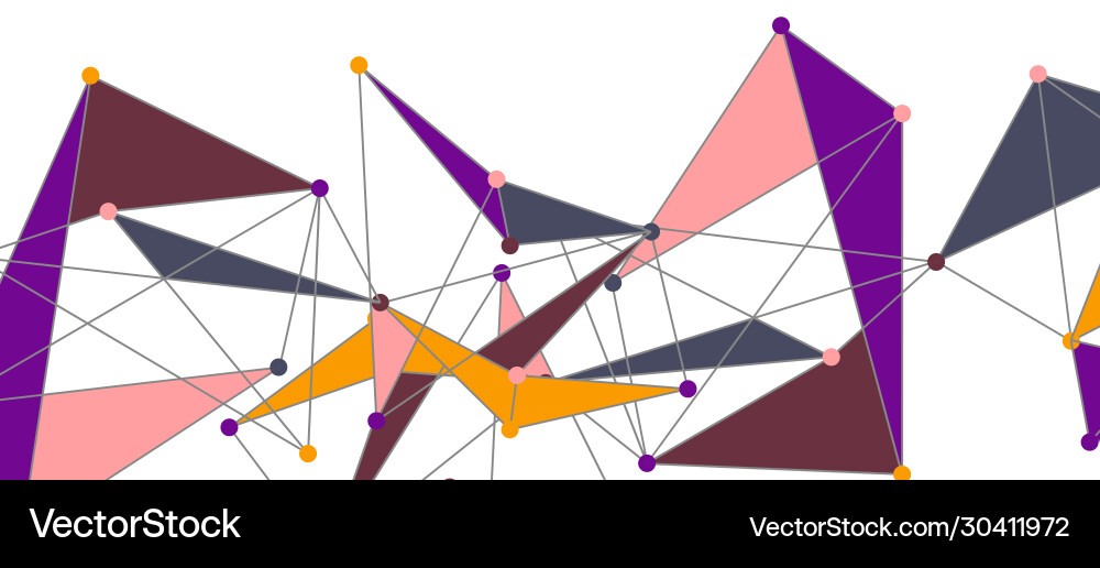 Line points connections triangular technology Line points connections triangular technology vector image
