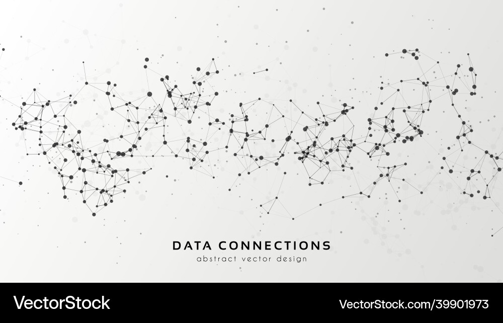 Abstract Mesh Data Network vector image