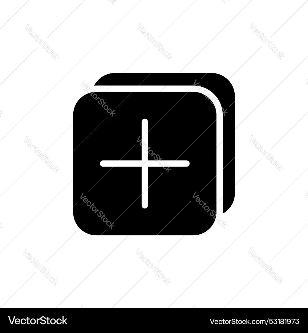 Add apps icon set plus page symbol Vector Image