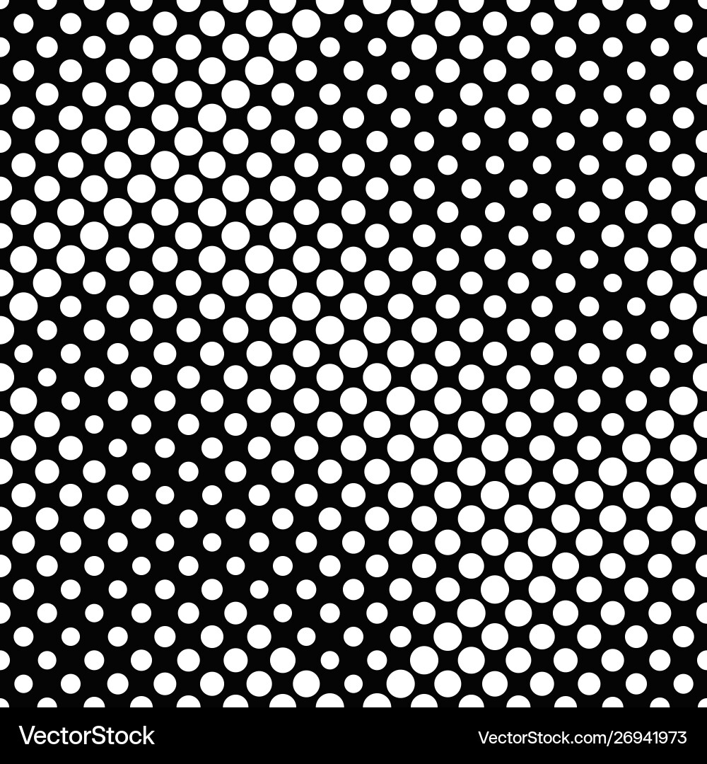 Black and white circle pattern background design Vector Image