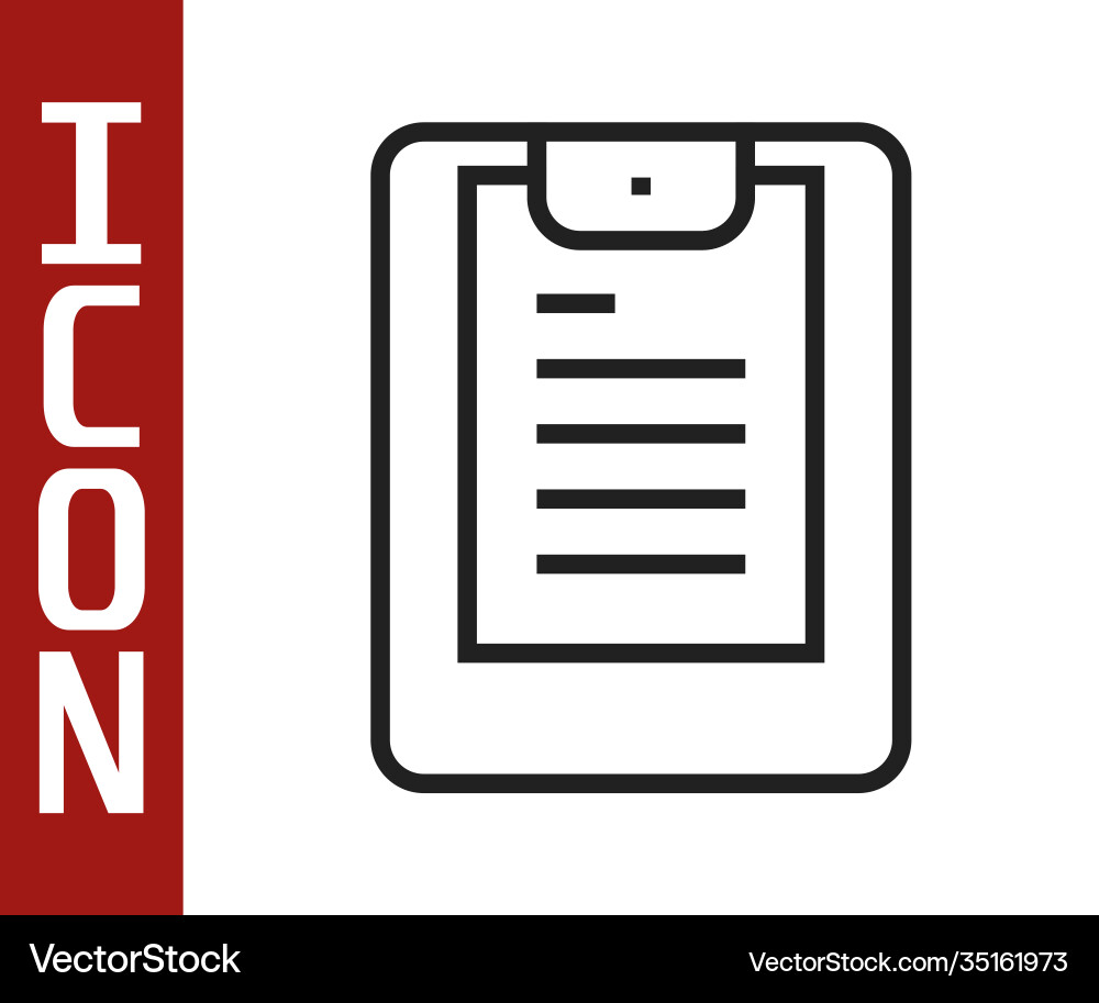 Black line server data report icon isolated Black line server data report icon isolated vector image