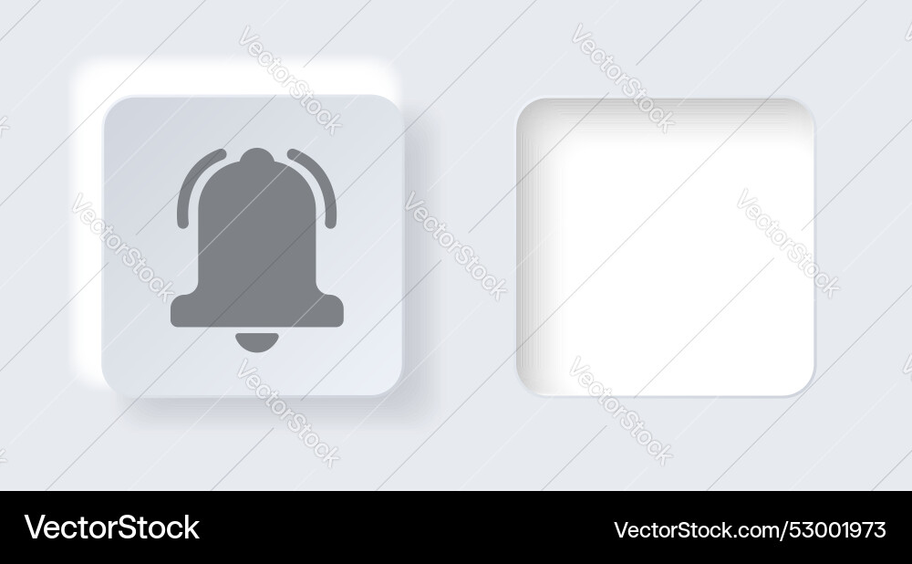 Neumorphic on and off button for interface vector image