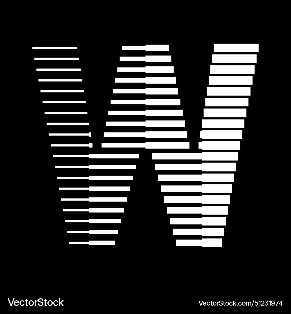 W letter lines logo icon Royalty Free Vector Image