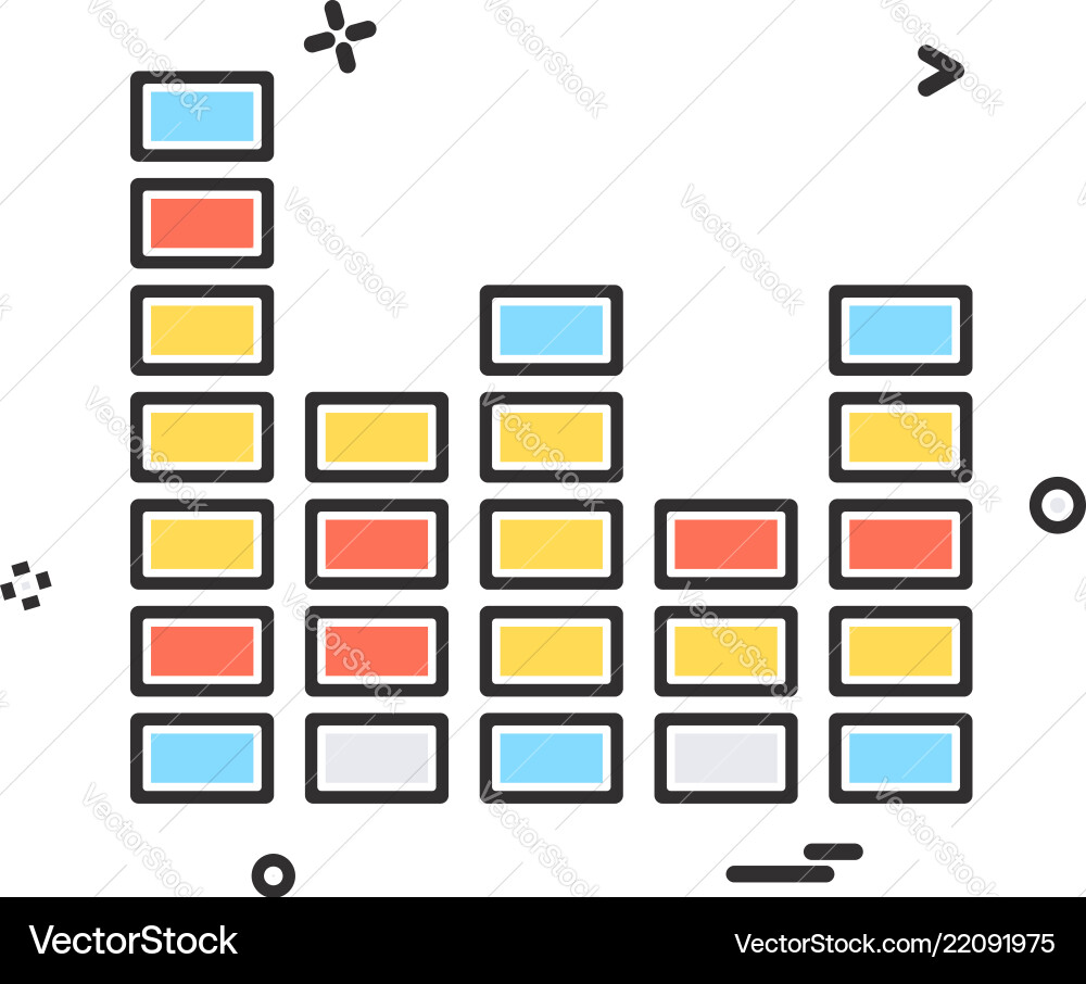 Bar graph icon design Vector Image