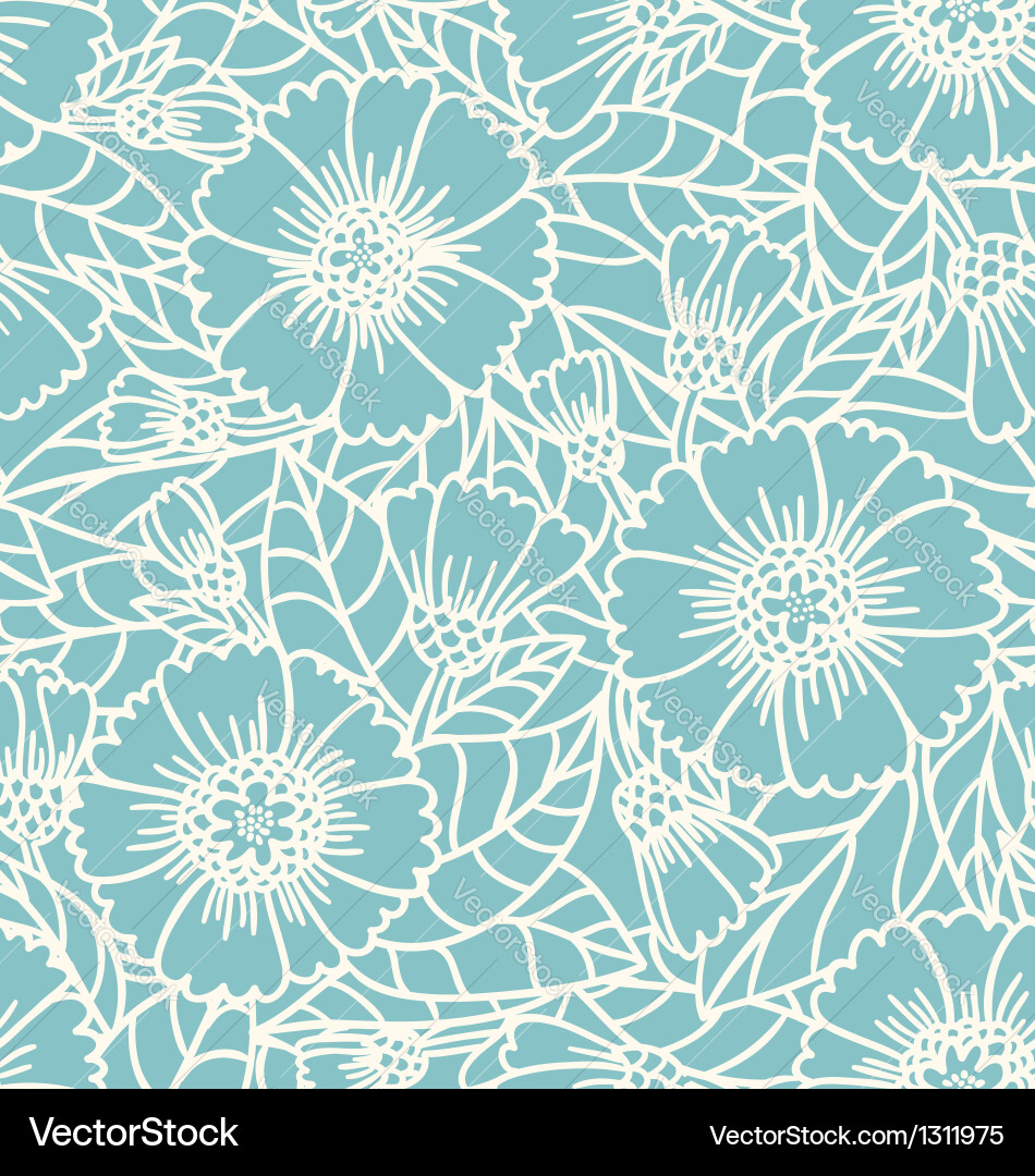 Daisy Floral Pattern Vector Image