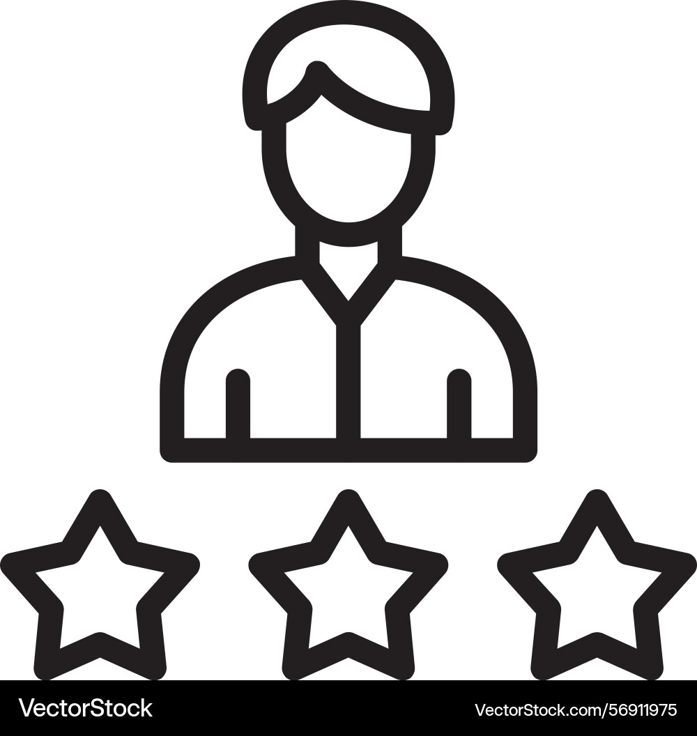 Experience linear style icon design Vector Image