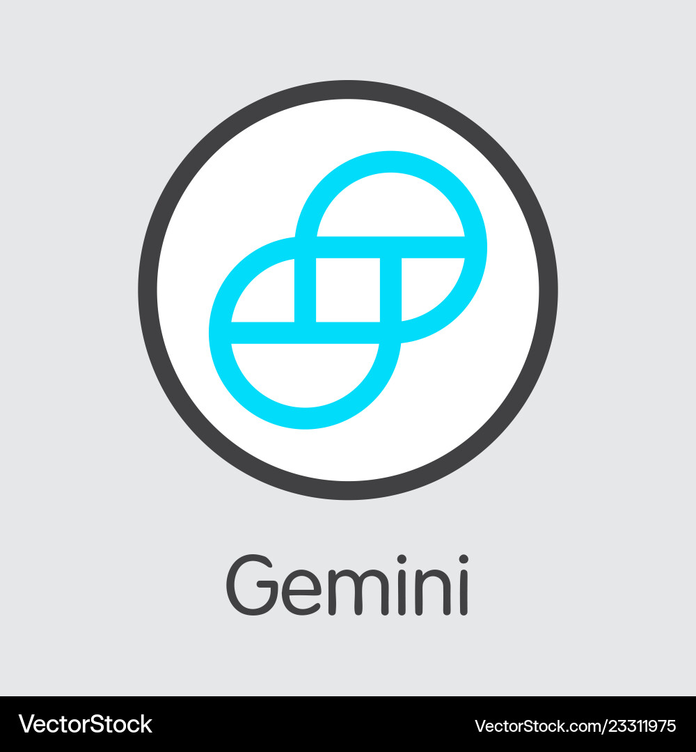 Gemini Crypto Exchange – Royalty-Free Vector | VectorStock