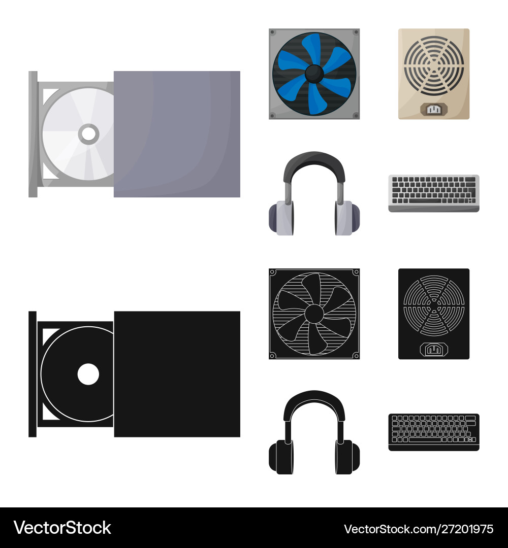 Isolated object accessories and device icon Isolated object accessories and device icon vector image