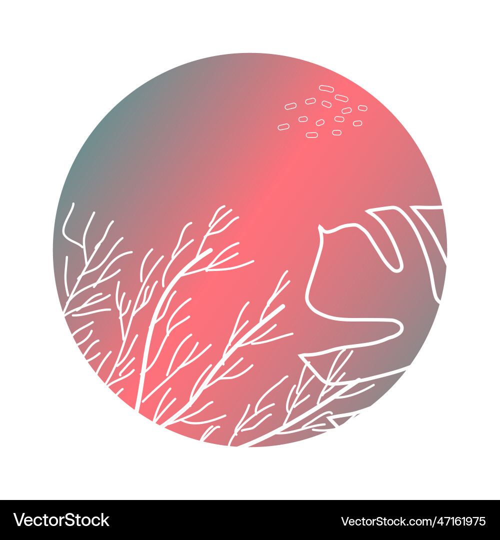 Isolated round shape with color summer background Isolated round shape with color summer background vector image