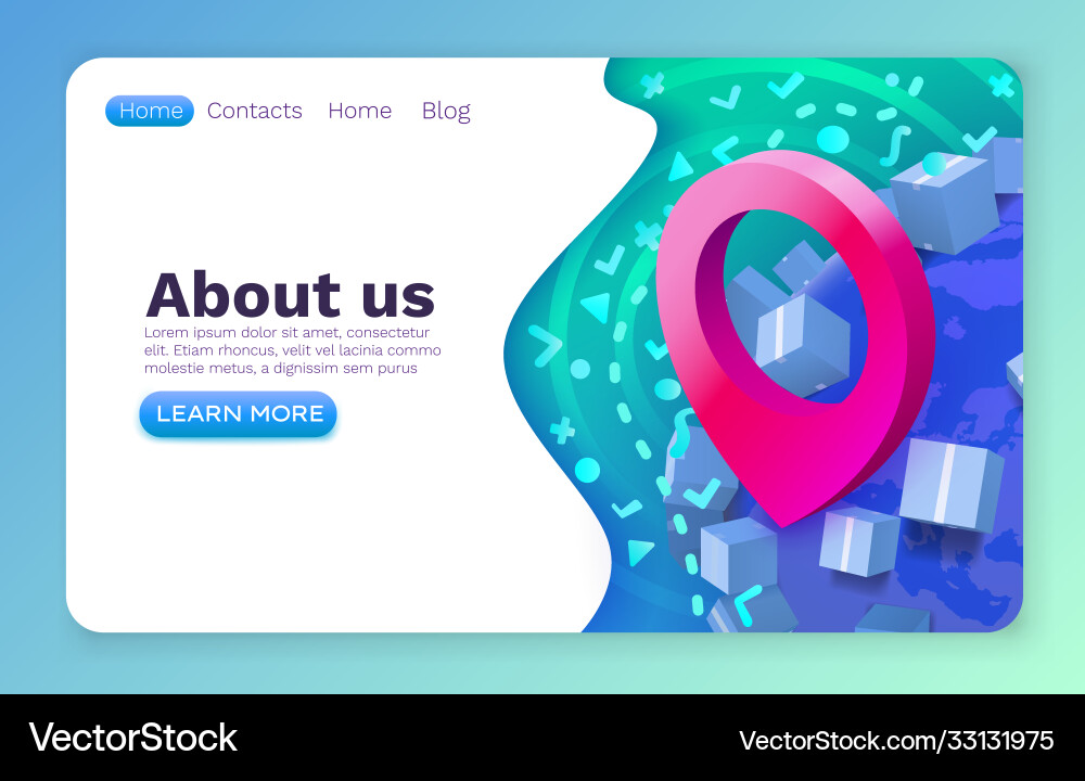 Location package navigation app services logistic Location package navigation app services logistic vector image