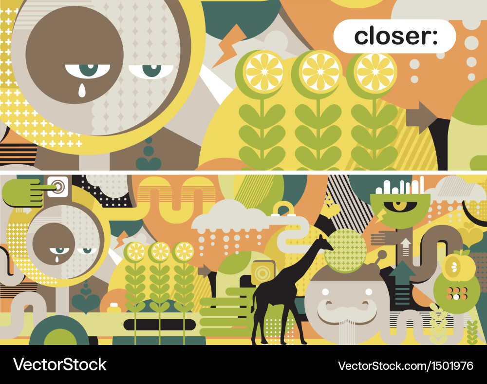 Abstract pattern of nature vector image