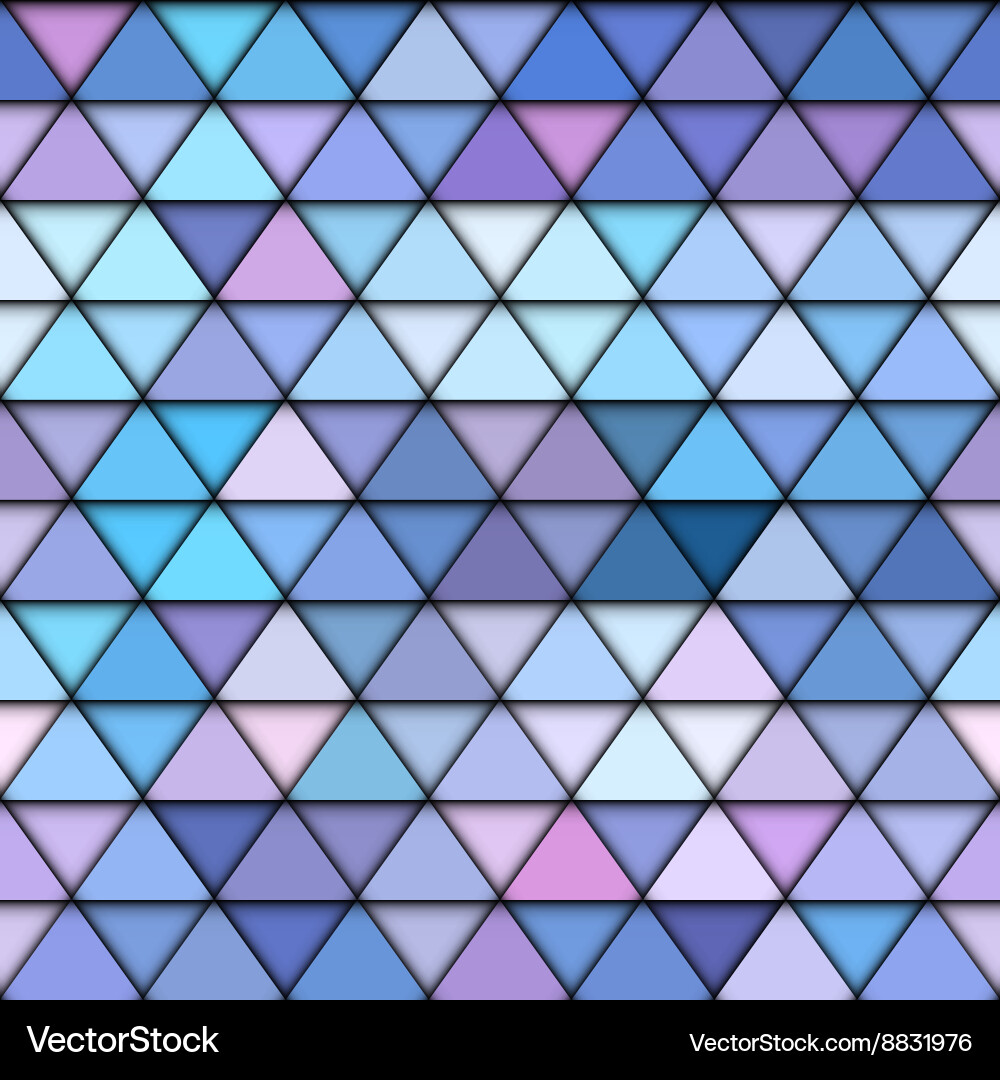 Abstract seamless triangle pattern vector image