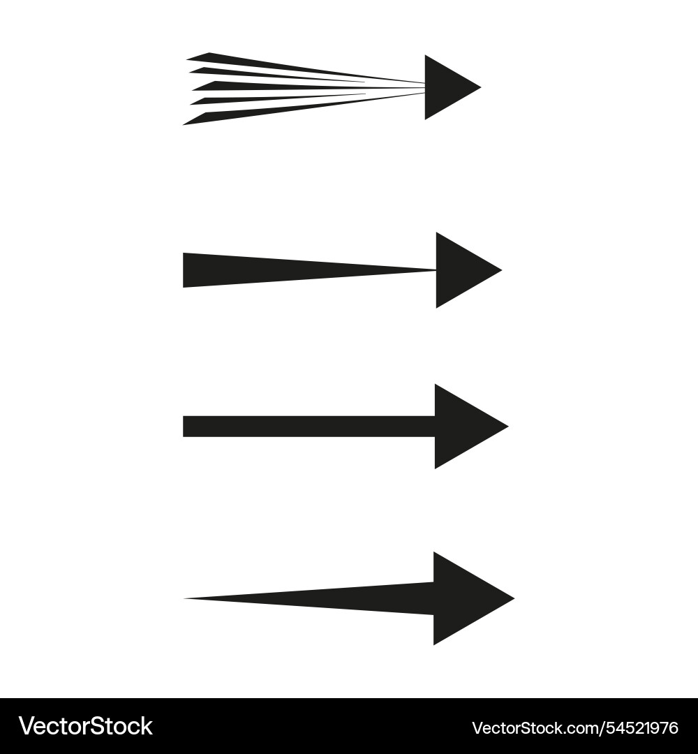 Arrows with lines direction movement symbol Arrows with lines direction movement symbol vector image