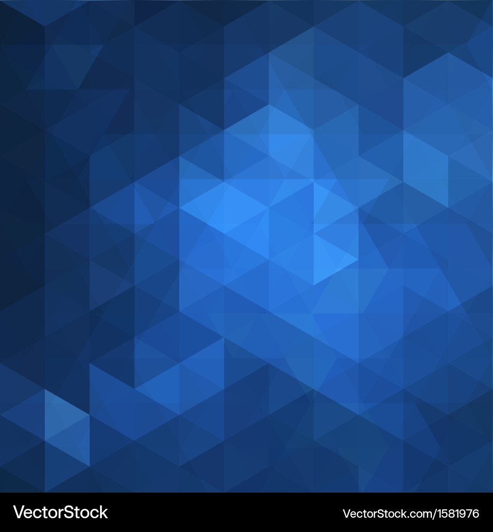 Blue triangle abstract background Royalty Free Vector Image