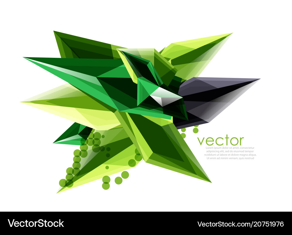Color glass crystals on white background Color glass crystals on white background vector image