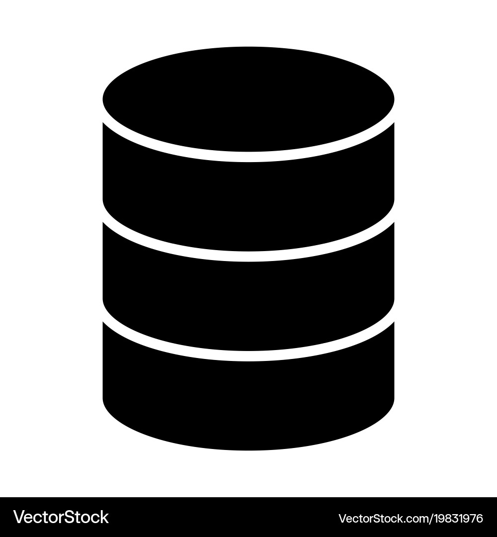 Datenbanksymbol einfach minimal 96x96 Piktograph Vektorbild