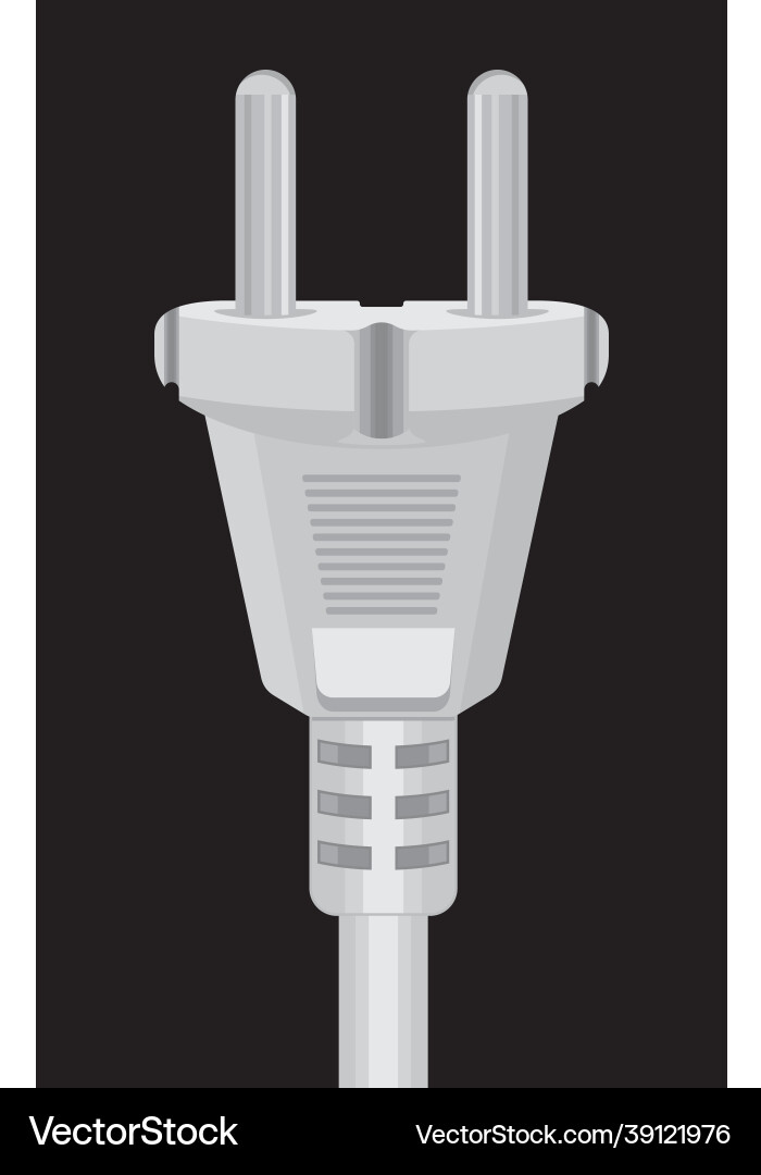 Electric plug icon Royalty Free Vector Image - VectorStock
