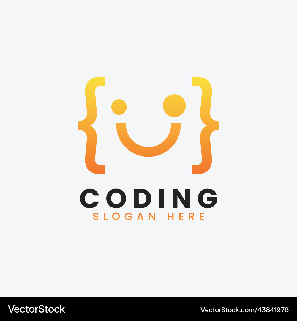Moderne Computer Programmieren Logo Design Moderne Computer Programmieren Logo Design vektorbild