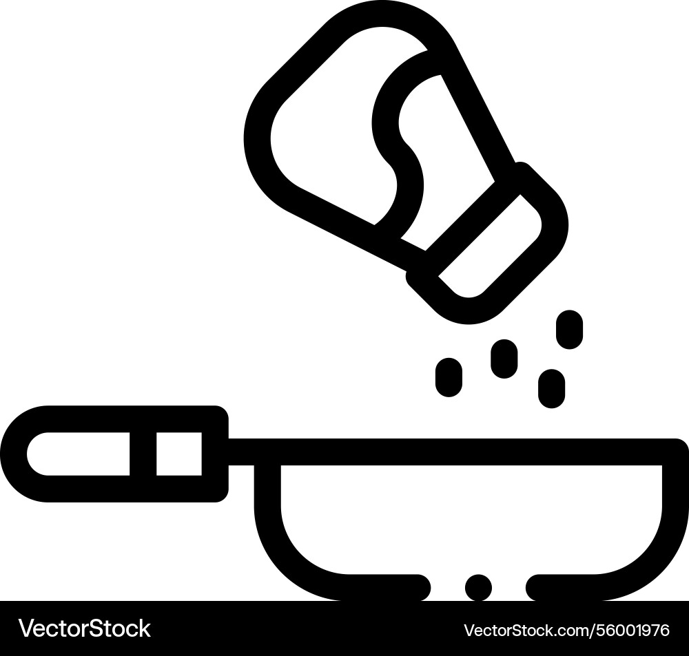 Pan icon thin linear style design isolated Pan icon thin linear style design isolated vector image