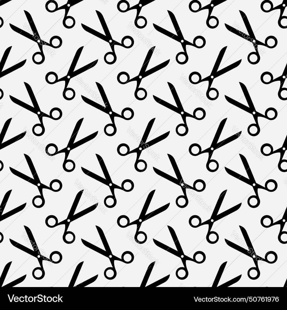 Scissors icon seamless pattern Scissors icon seamless pattern vector image