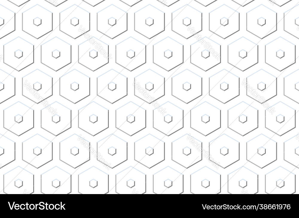 Seamless geometric pattern with hexagons and lines Seamless geometric pattern with hexagons and lines vector image