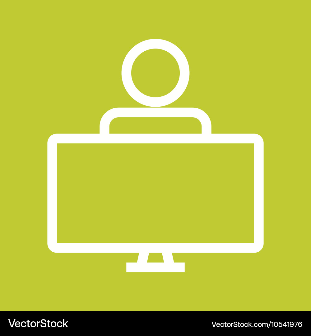 Studying on system i Vector Image