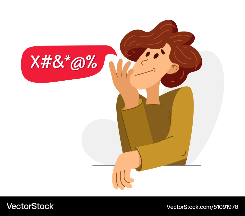 Young man thinking and solving some problem Young man thinking and solving some problem vector image