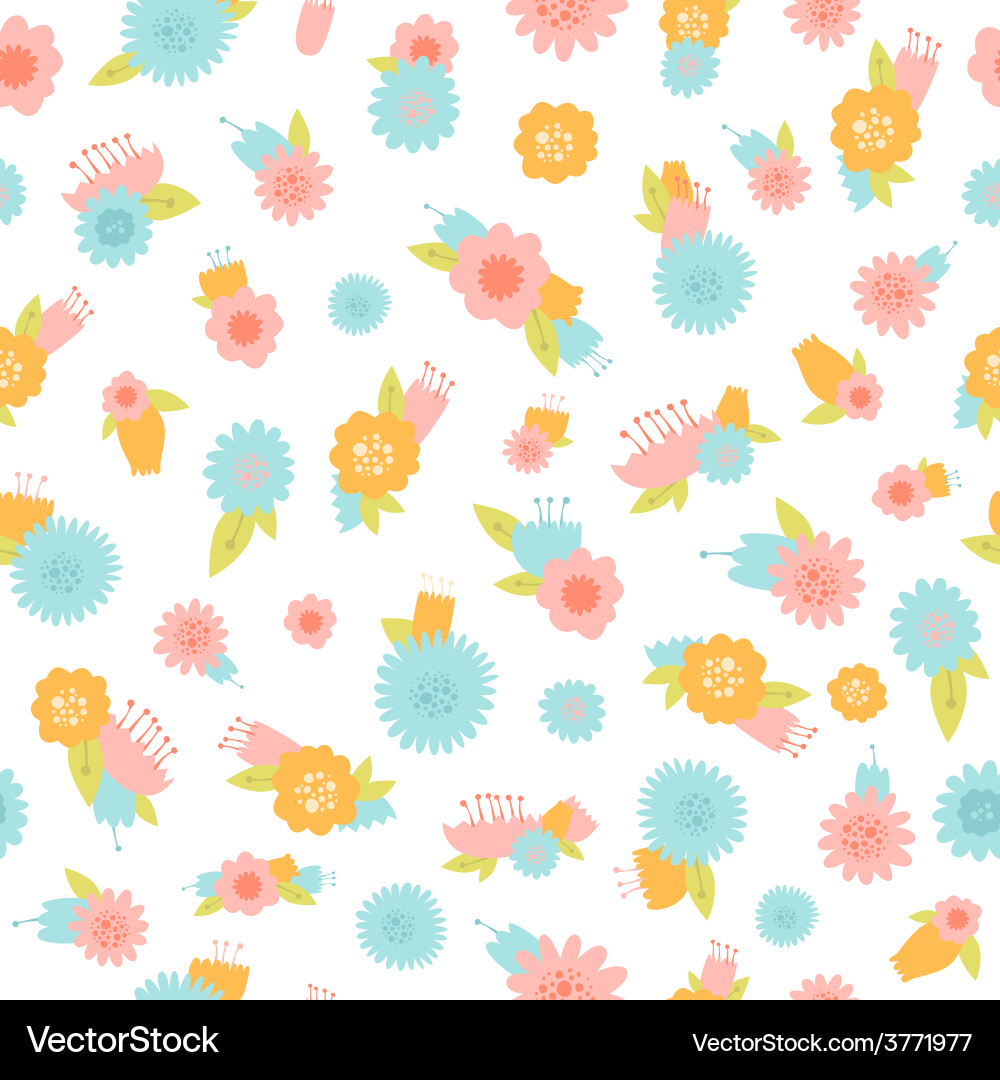 Floral Seamless Pattern vector image