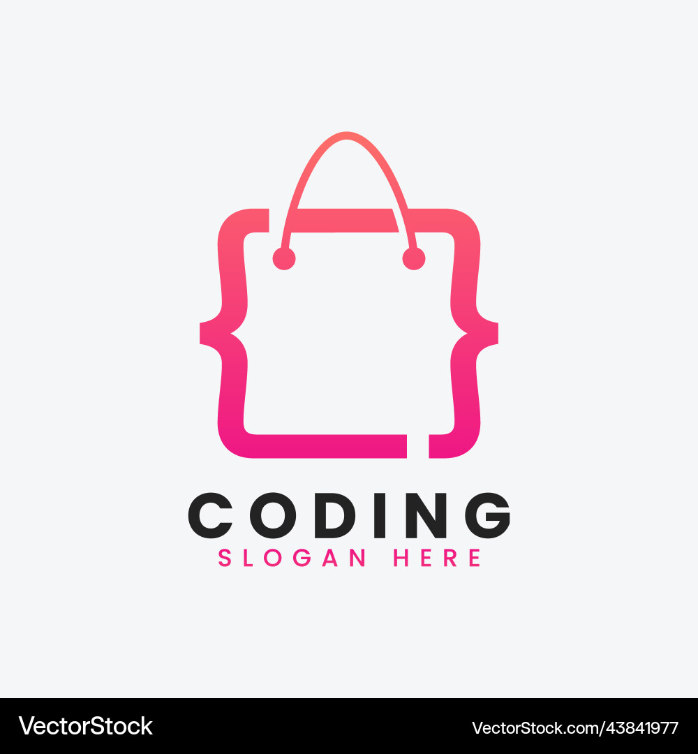 Moderne Computer Programmieren Logo Design Moderne Computer Programmieren Logo Design vektorbild