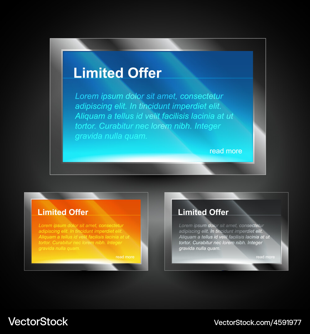 Shiny display box vector image