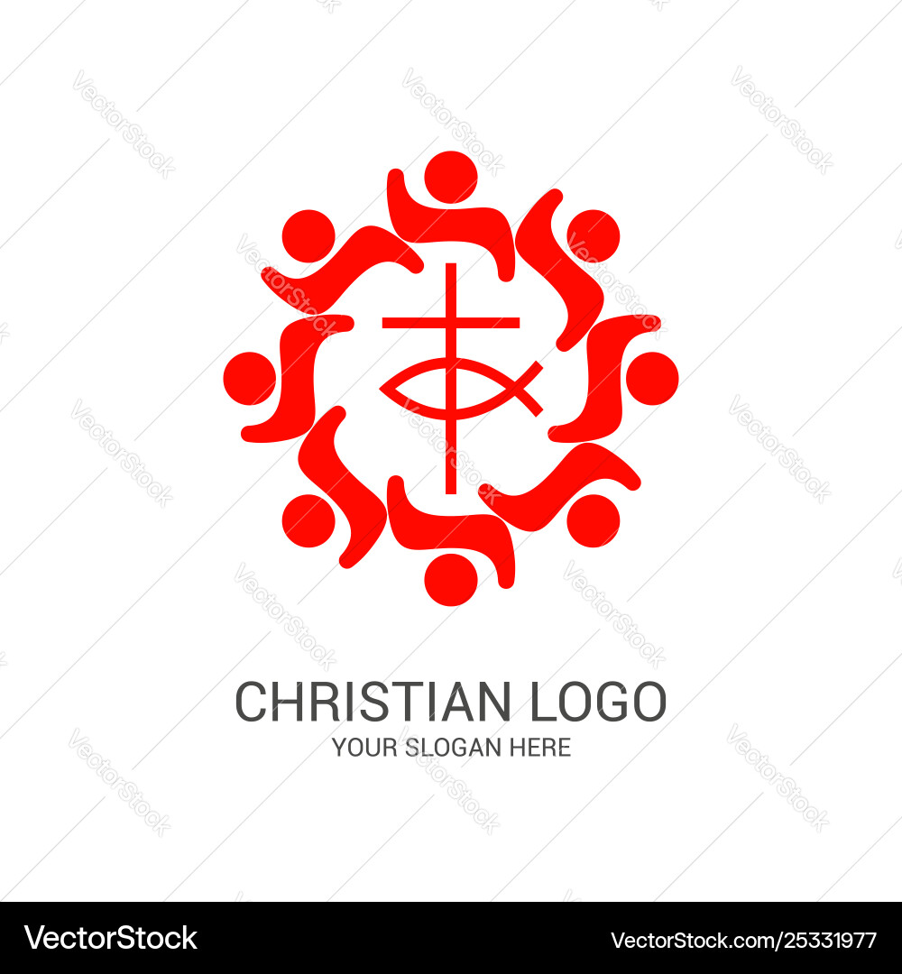 Unity believers in jesus christ Royalty Free Vector Image