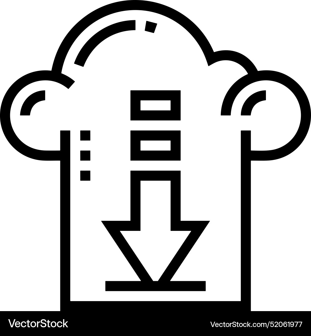 Upload outline icon symbol image Upload outline icon symbol image Vector Image