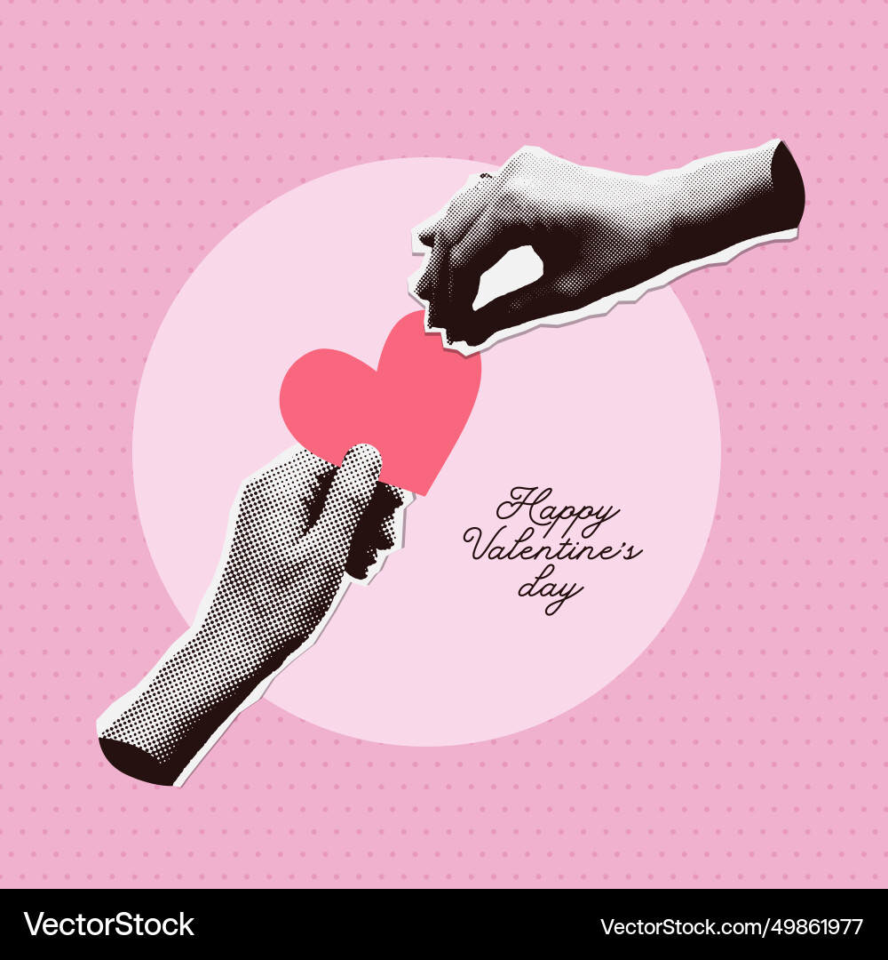 Vintage Art Collage Design für 14 Februar Vintage Art Collage Design für 14 Februar vektorbild