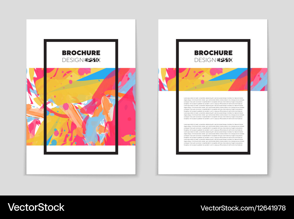 Abstract layout background set for art vector image