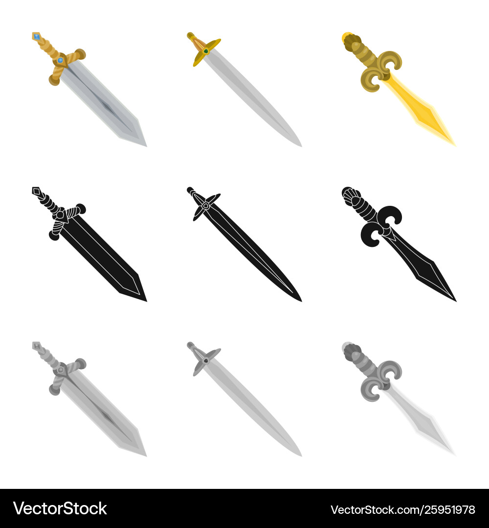 Design game and armor symbol collection Design game and armor symbol collection vector image