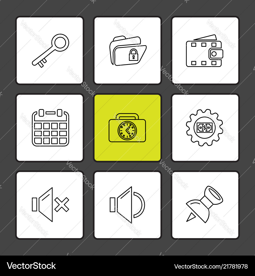 Document sound multimedia user interface vector image