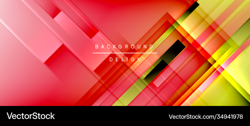 Dynamic lines on fluid color gradient trendy Vector Image