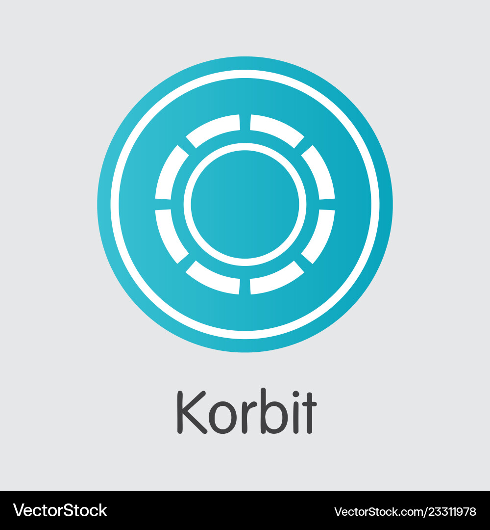 Exchange - korbit the crypto coins – Royalty-Free Vector | VectorStock