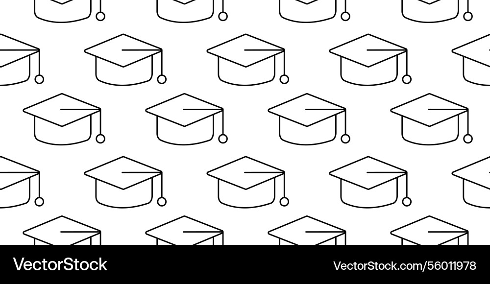 Graduation Kappen Muster Design perfekt Graduation Kappen Muster Design perfekt vektorbild