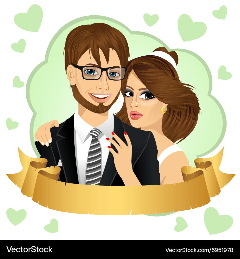 Save the date design composition Vector Image